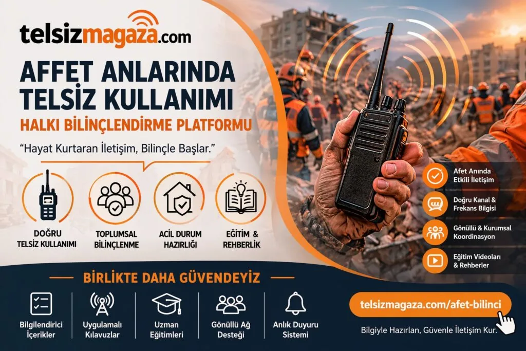 Afet anlarında telsiz kullanımı